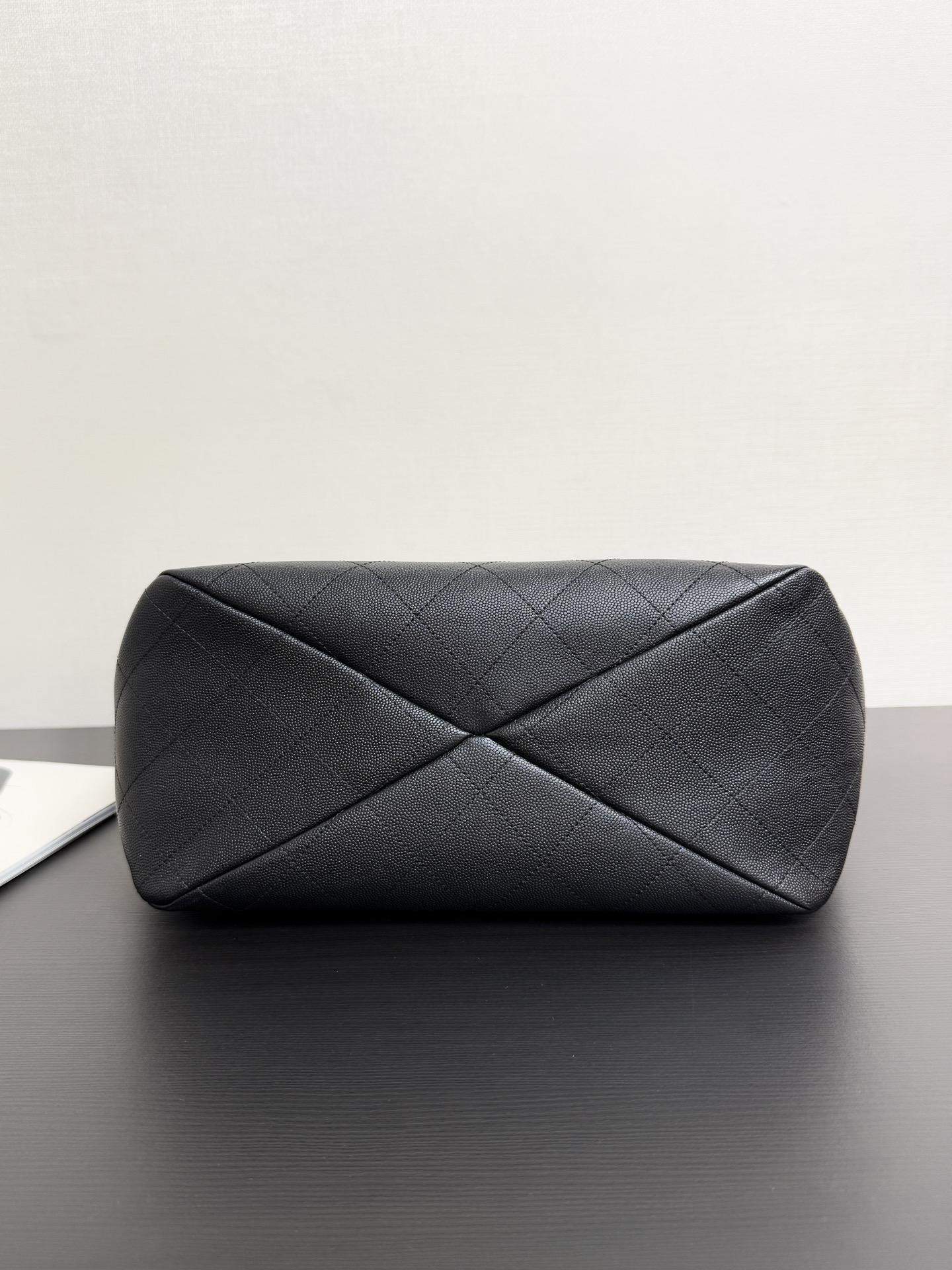 Premium Grained Shiny Calfskin Replica Shopping Bag - Image 4