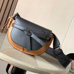 Copy Loewe Mini Gate Dual Replica Bag In Soft Calfskin And Jacquard - Multicolor