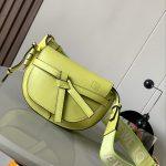 Copy Loewe Mini Gate Dual Replica Bag In Soft Calfskin And Jacquard - Light Green