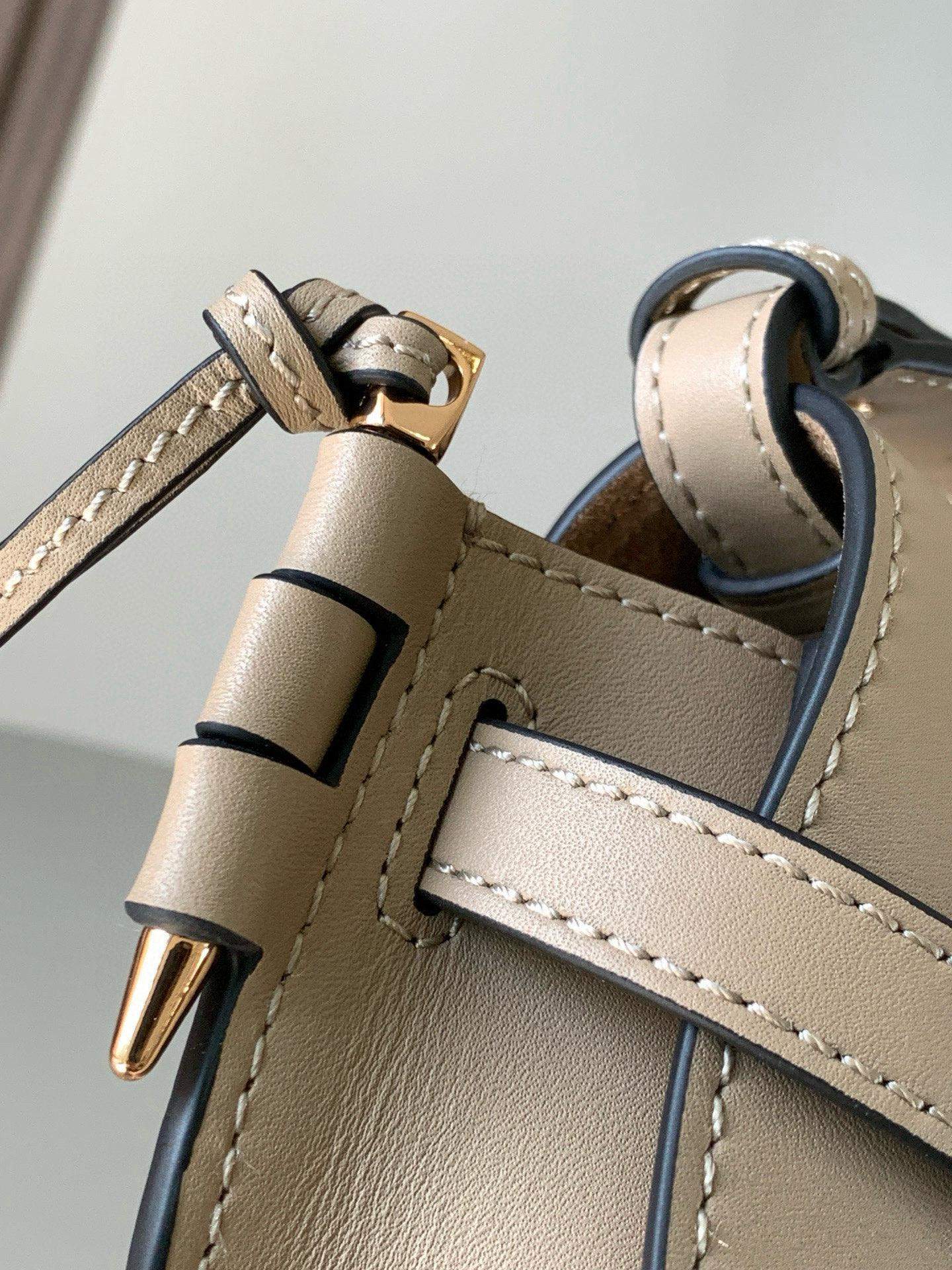 Copy Loewe Mini Gate Dual Replica Bag In Soft Calfskin And Jacquard - Image 6