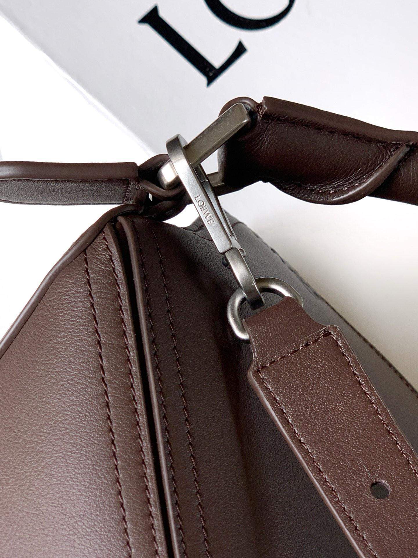 Elite Loewe Large Puzzle Replica Biker Bag In Shiny Calfskin - Image 7