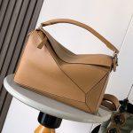 Finest Loewe Large Puzzle Edge Replica Bag In Classic Calfskin - Brown