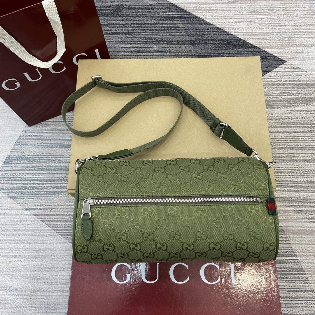 Premium Gucci GG Canvas Small Cylinder Replica Bag