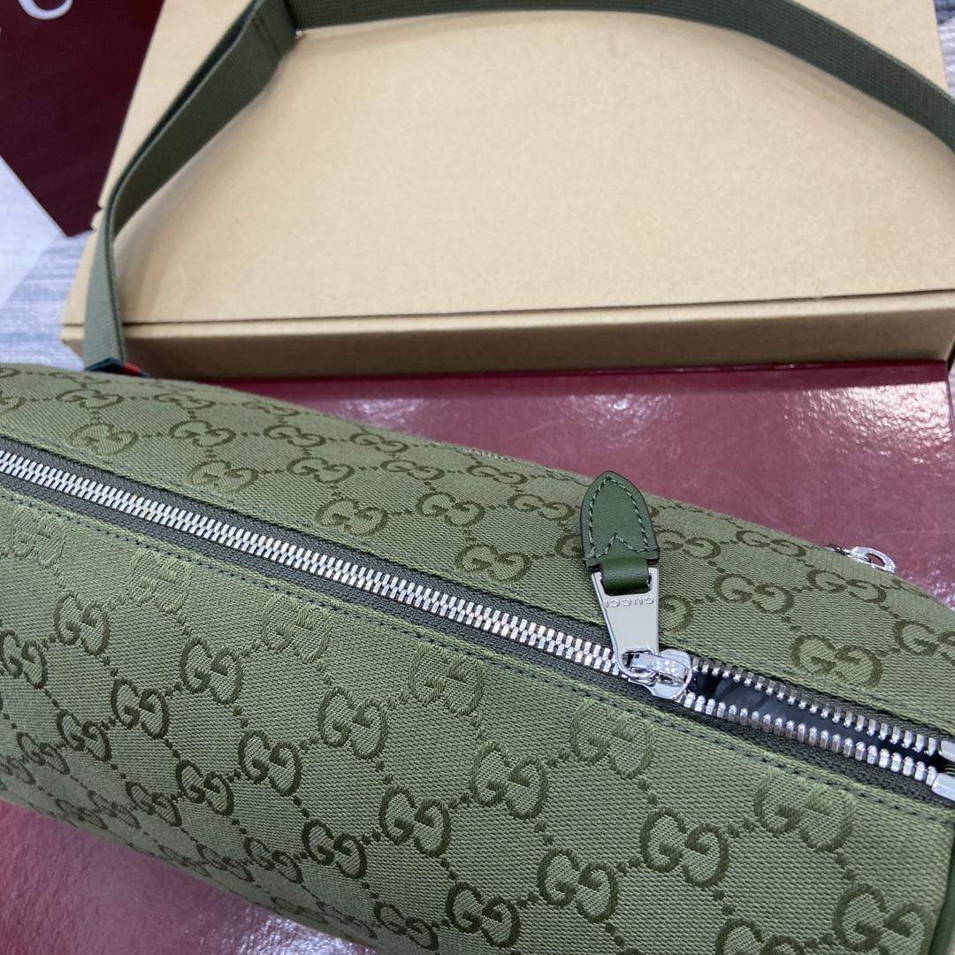 Premium Gucci GG Canvas Small Cylinder Replica Bag - Image 9