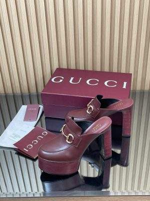 Exclusive Gucci Replica Platform Mule With Horsebit