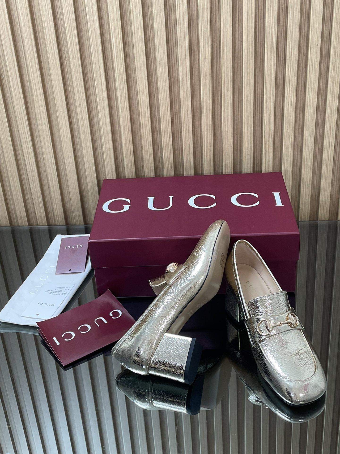 Deluxe Gucci Replica Loafer Pump With Horsebit - Image 7