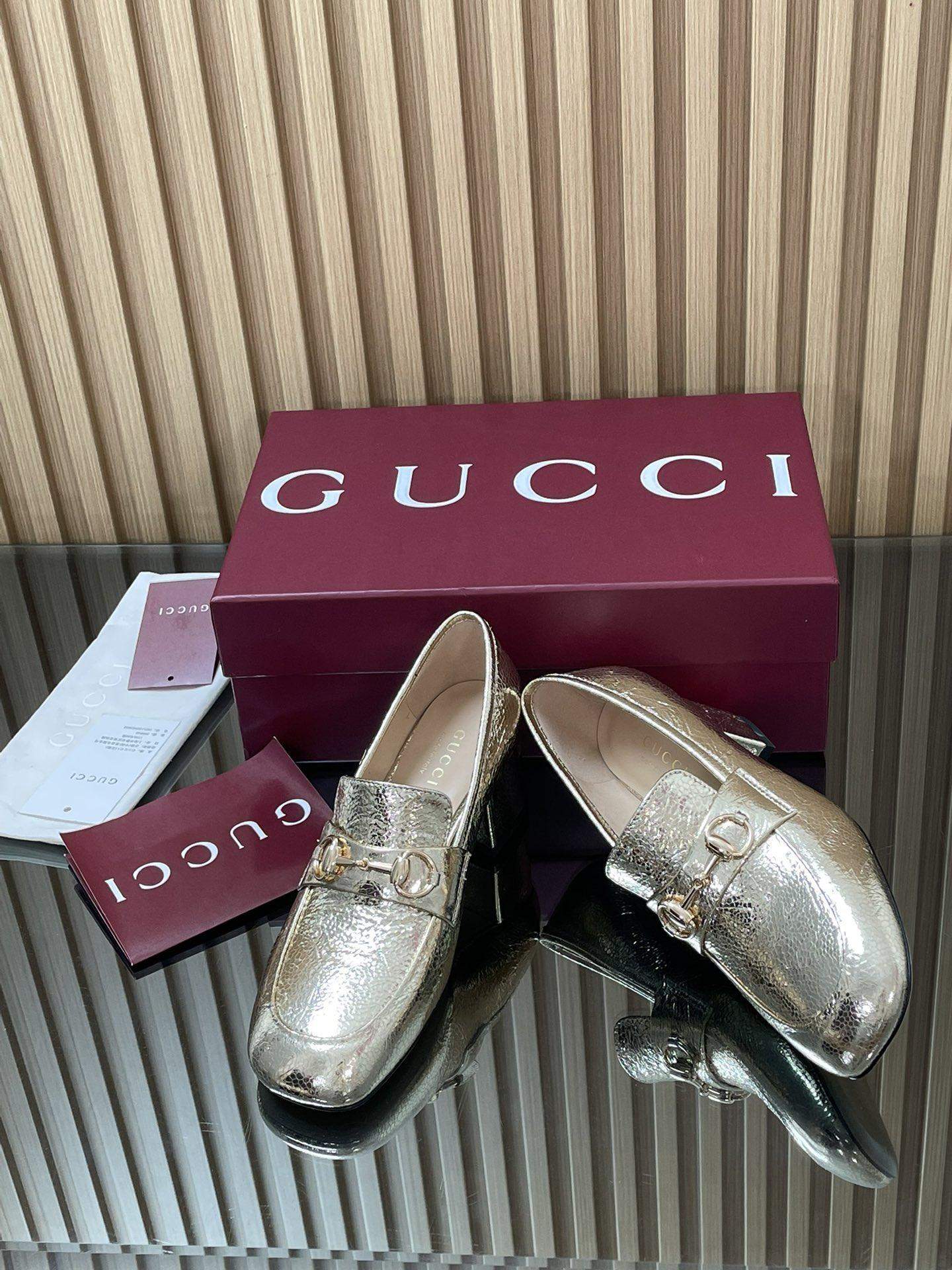 Deluxe Gucci Replica Loafer Pump With Horsebit - Image 5