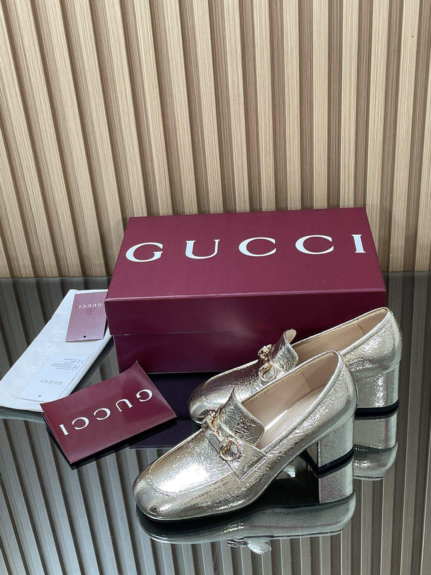 Deluxe Gucci Replica Loafer Pump With Horsebit - Image 3