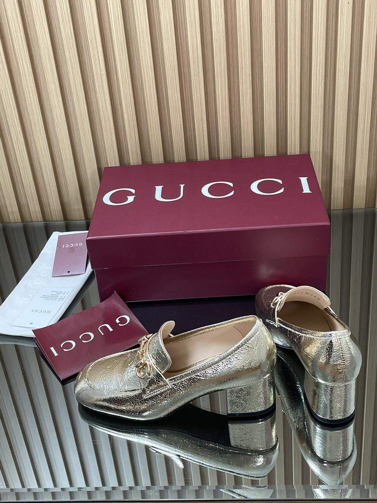 Deluxe Gucci Replica Loafer Pump With Horsebit - Image 6