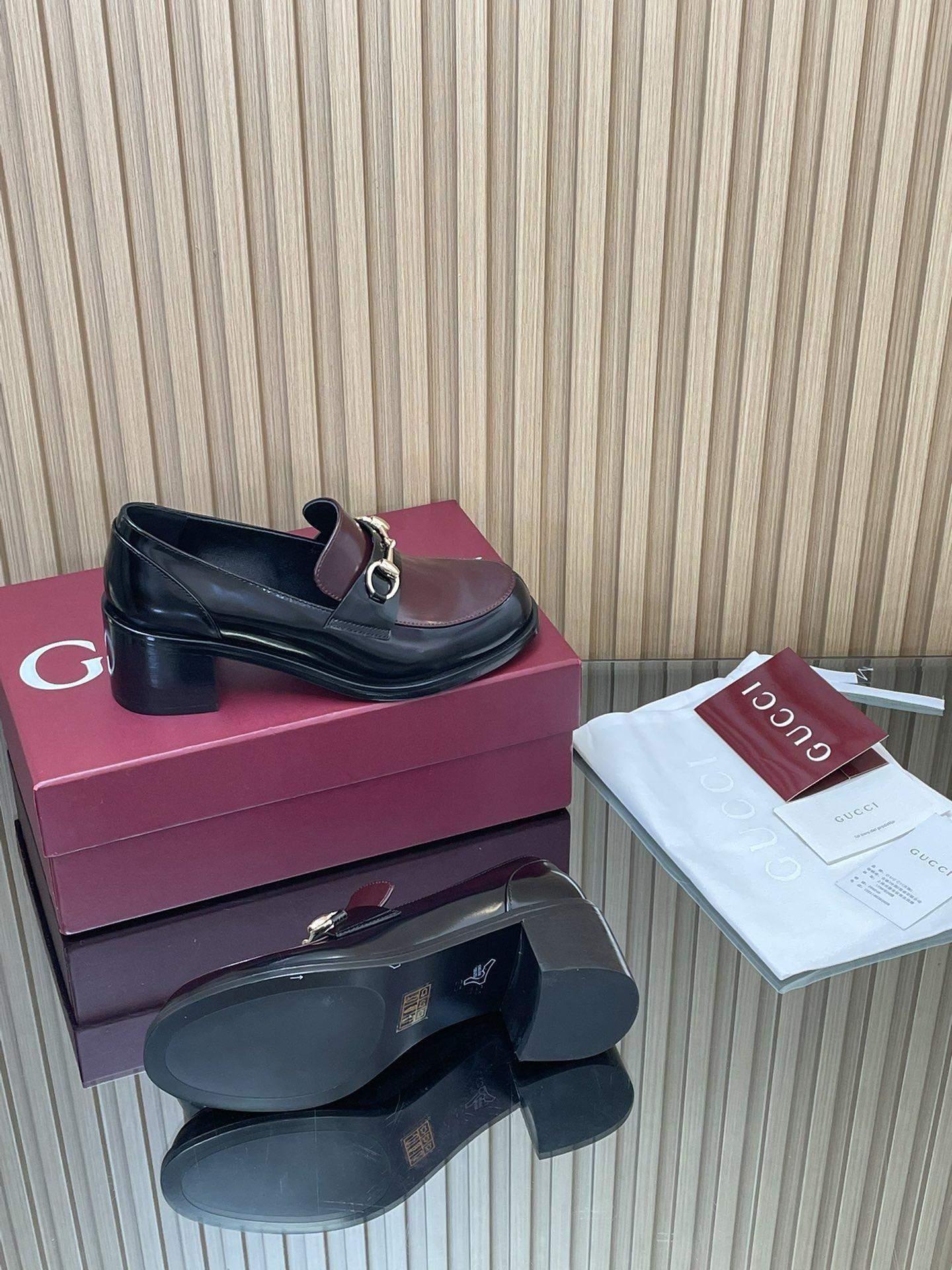 Exclusive Gucci Heeled Replica Loafer With Horsebit - Image 9