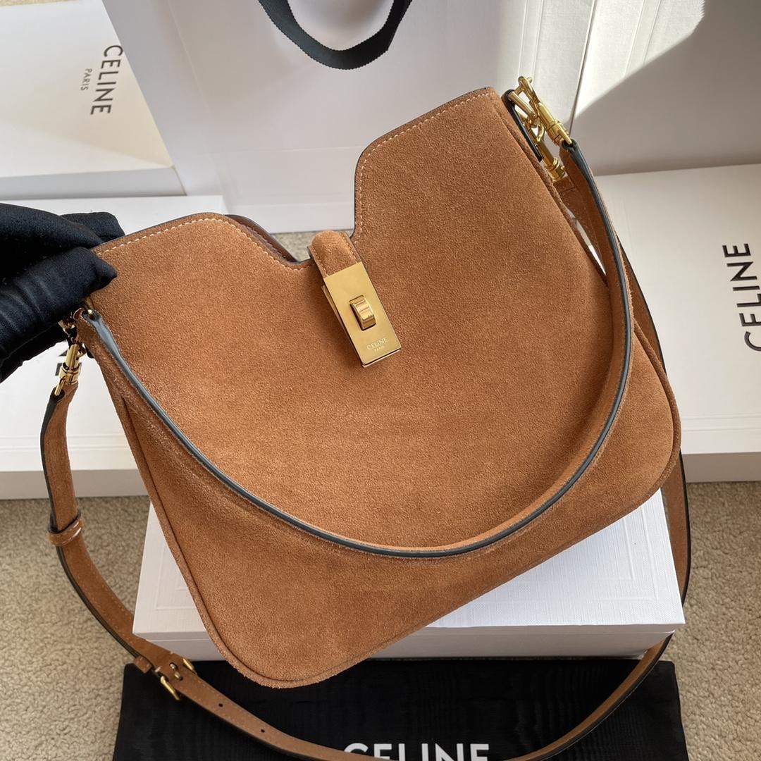 Elite Celine Small Camille 16 Soft Replica Bag In Nubuck Calfskin - Image 3