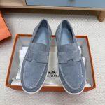 High Quality Hermes Job Replica Loafer - Gray