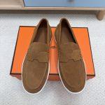 High Quality Hermes Job Replica Loafer - Brown