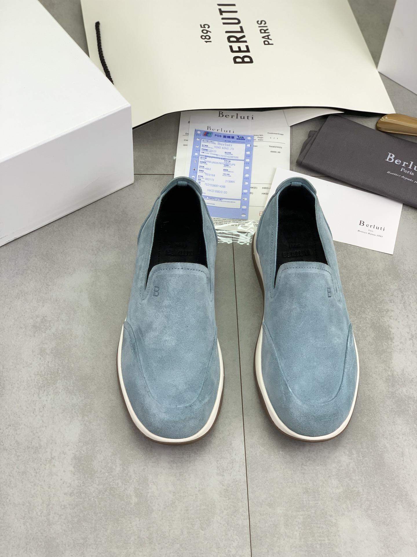 High Quality Berluti Echappée Suede Calf Replica Loafer - Image 2