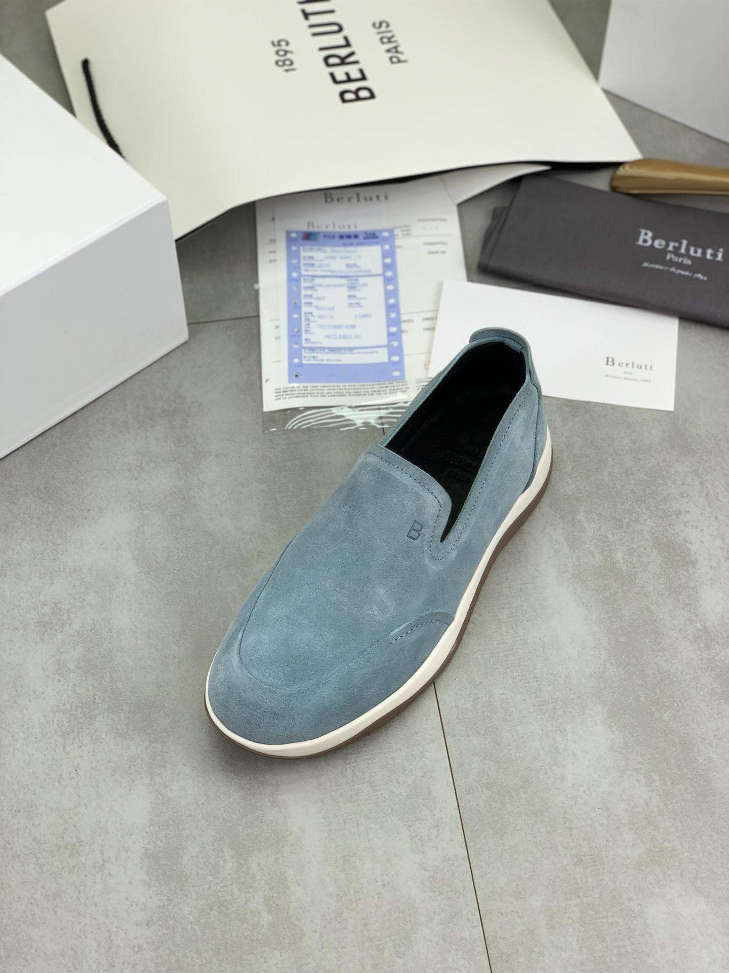 High Quality Berluti Echappée Suede Calf Replica Loafer - Image 4