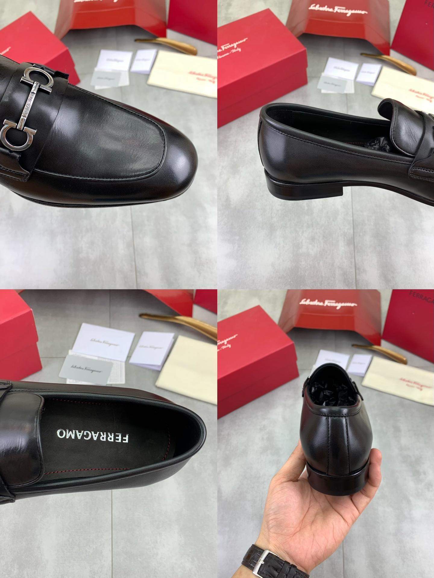 Copy Salvatore Ferragamo Replica Moccasin With Gancini Ornament - Image 8