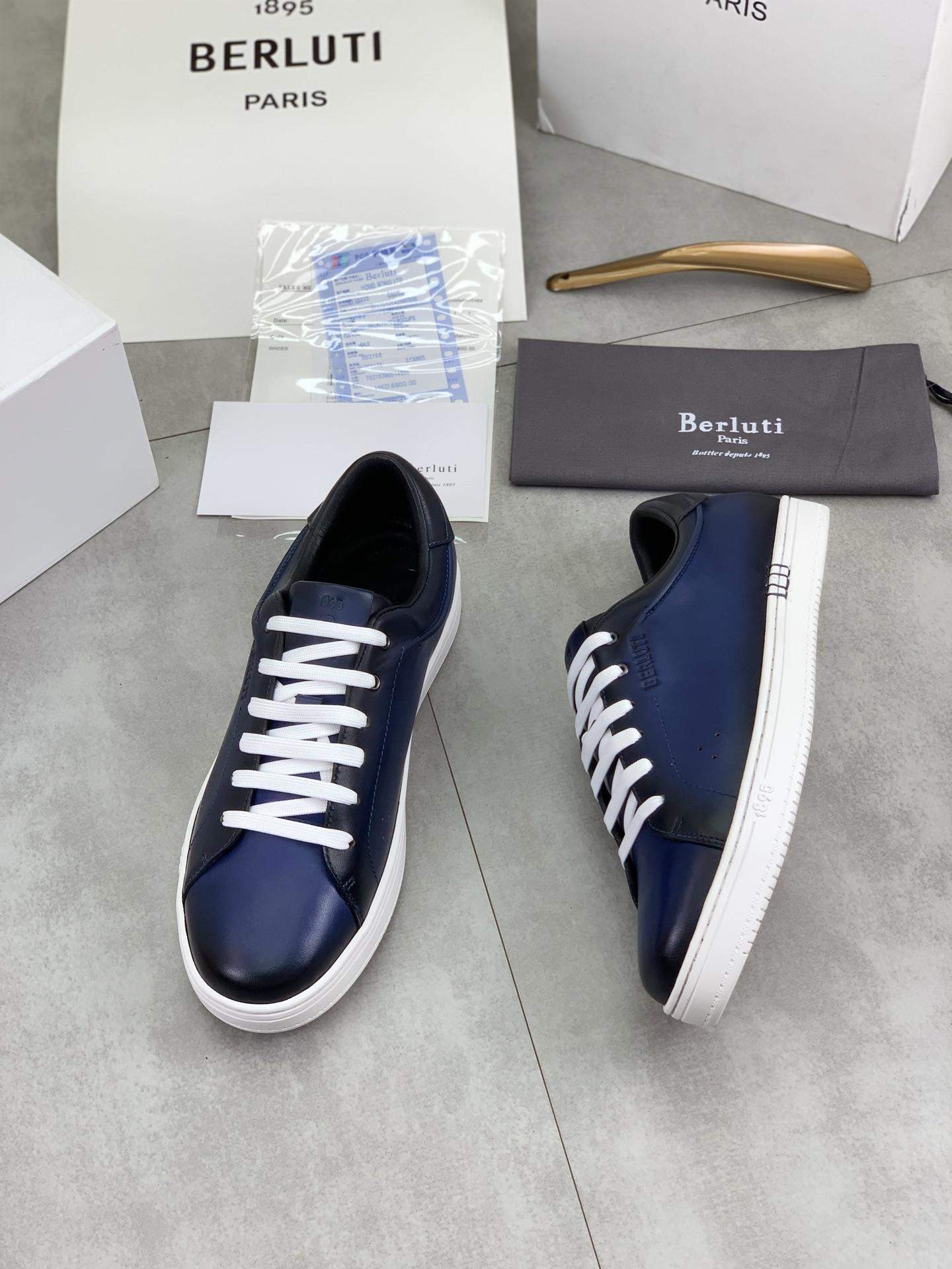 Copy Berluti Playtime Venezia Calf Leather Replica Sneaker - Image 3