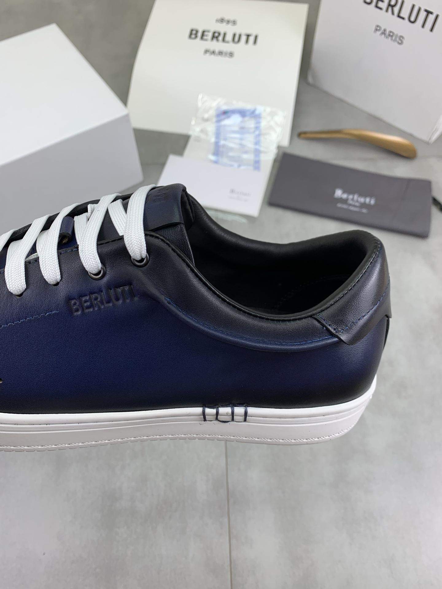 Copy Berluti Playtime Venezia Calf Leather Replica Sneaker - Image 7