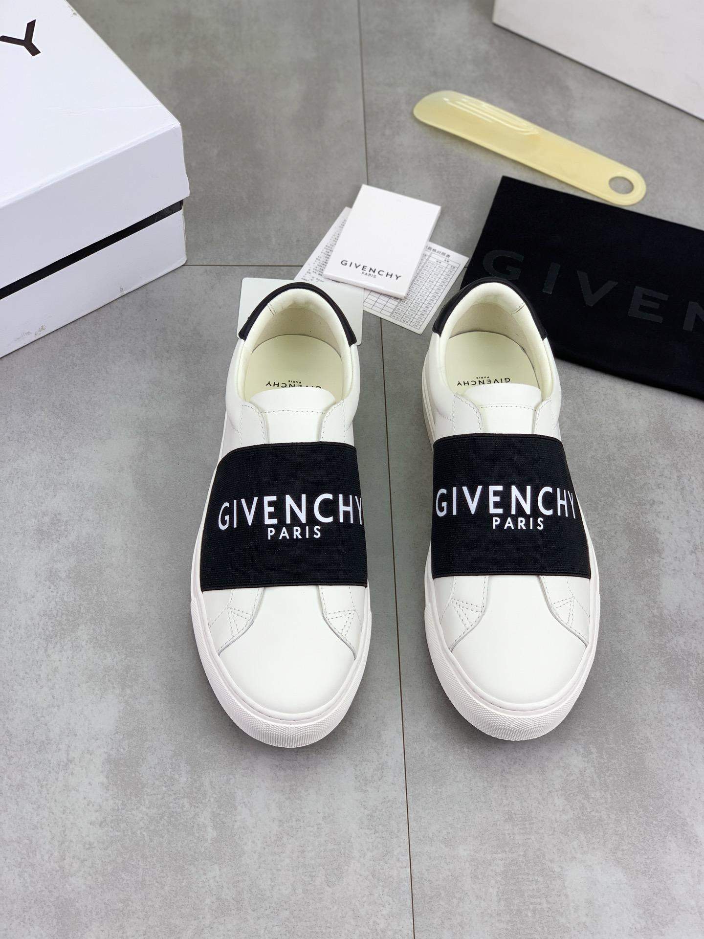 Copy Givenchy Urban Street Replica Sneakers In Leather With Elastic Band - Image 2