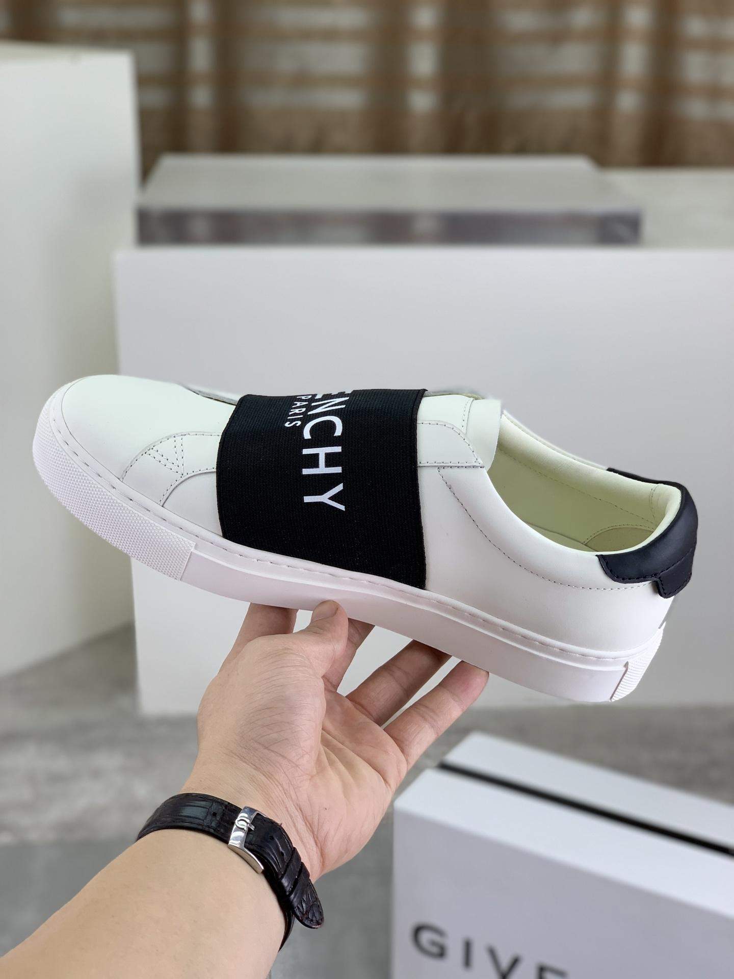 Copy Givenchy Urban Street Replica Sneakers In Leather With Elastic Band - Image 6