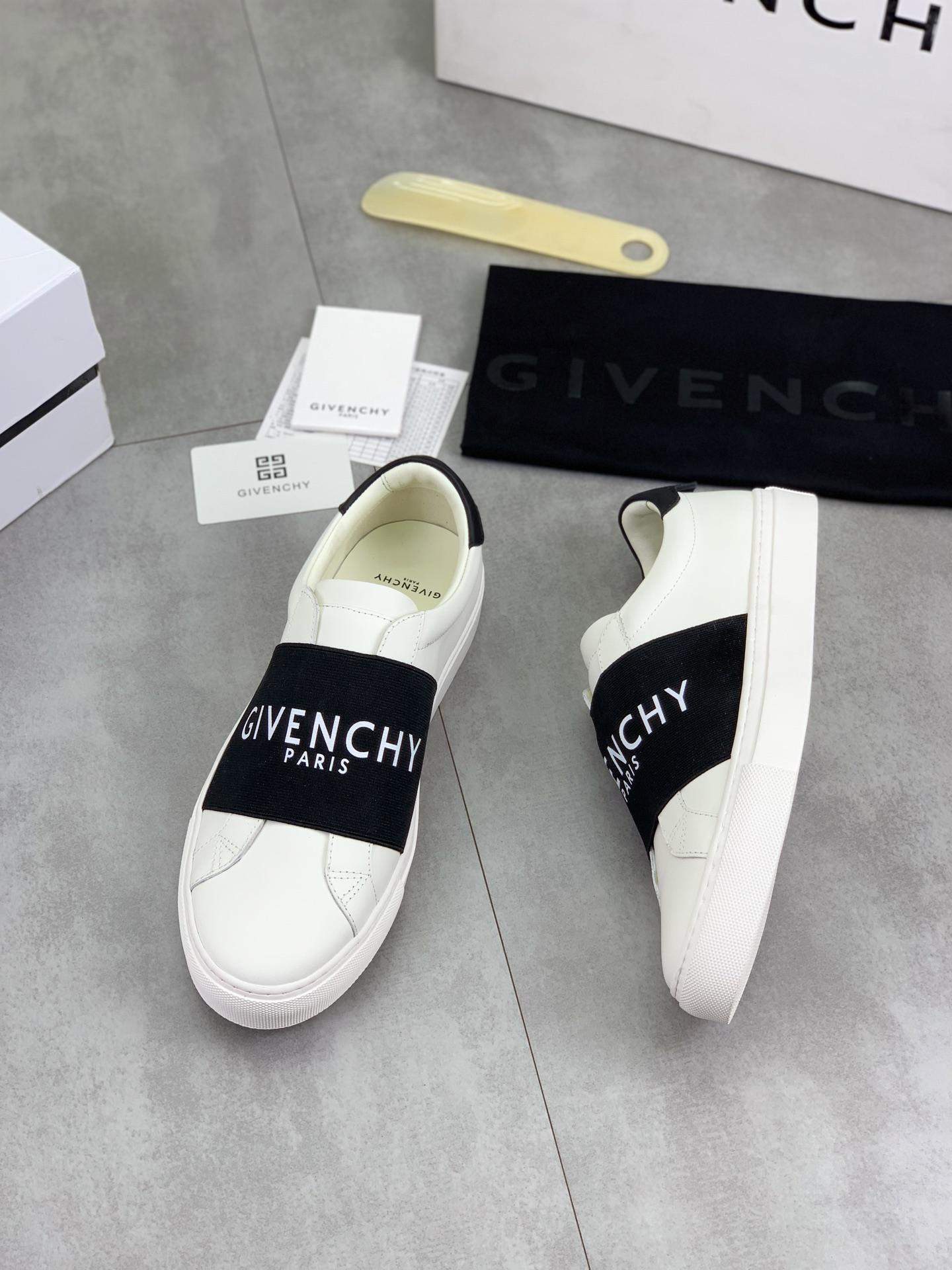 Copy Givenchy Urban Street Replica Sneakers In Leather With Elastic Band - Image 3