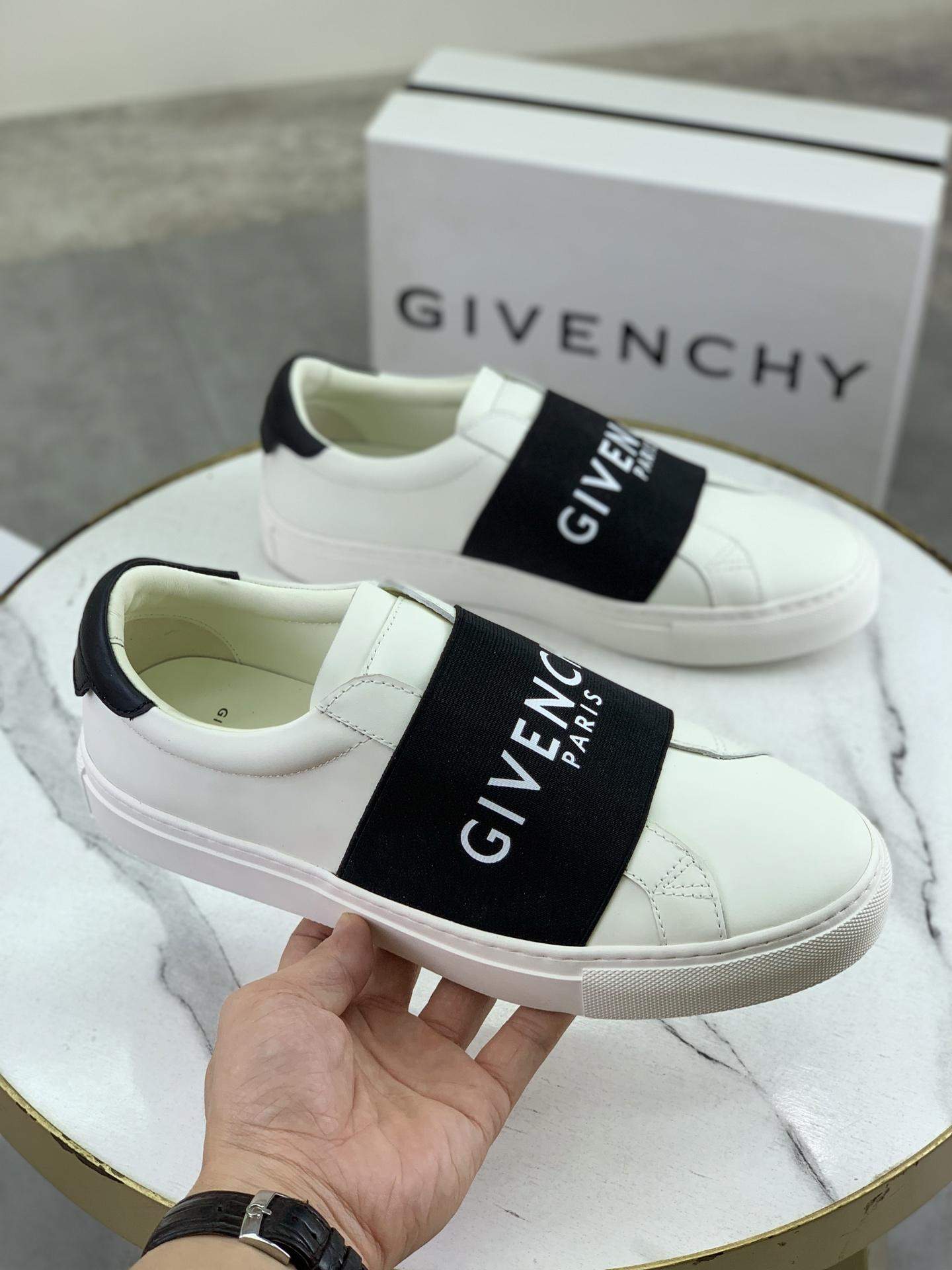 Copy Givenchy Urban Street Replica Sneakers In Leather With Elastic Band - Image 4