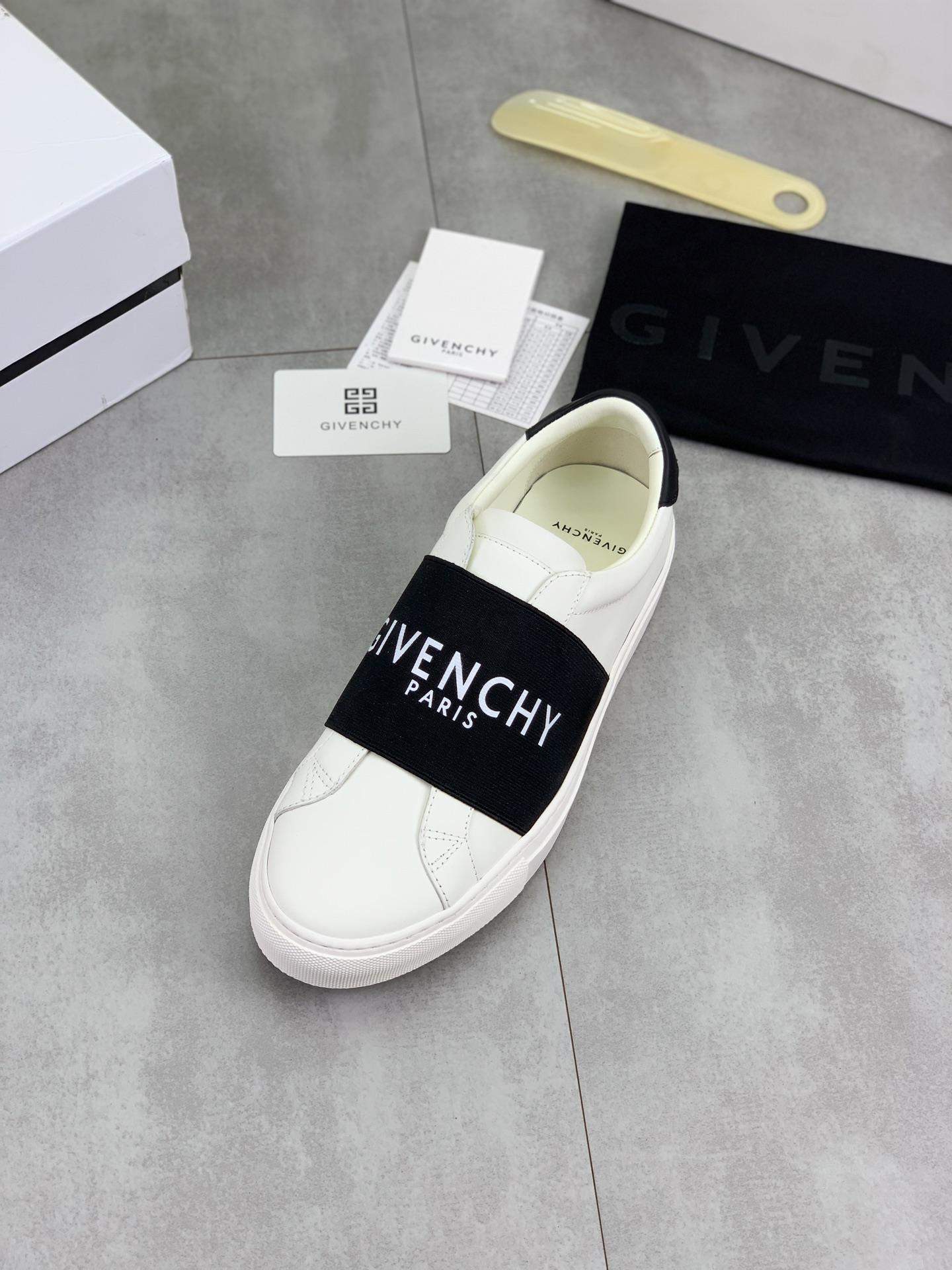 Copy Givenchy Urban Street Replica Sneakers In Leather With Elastic Band - Image 5