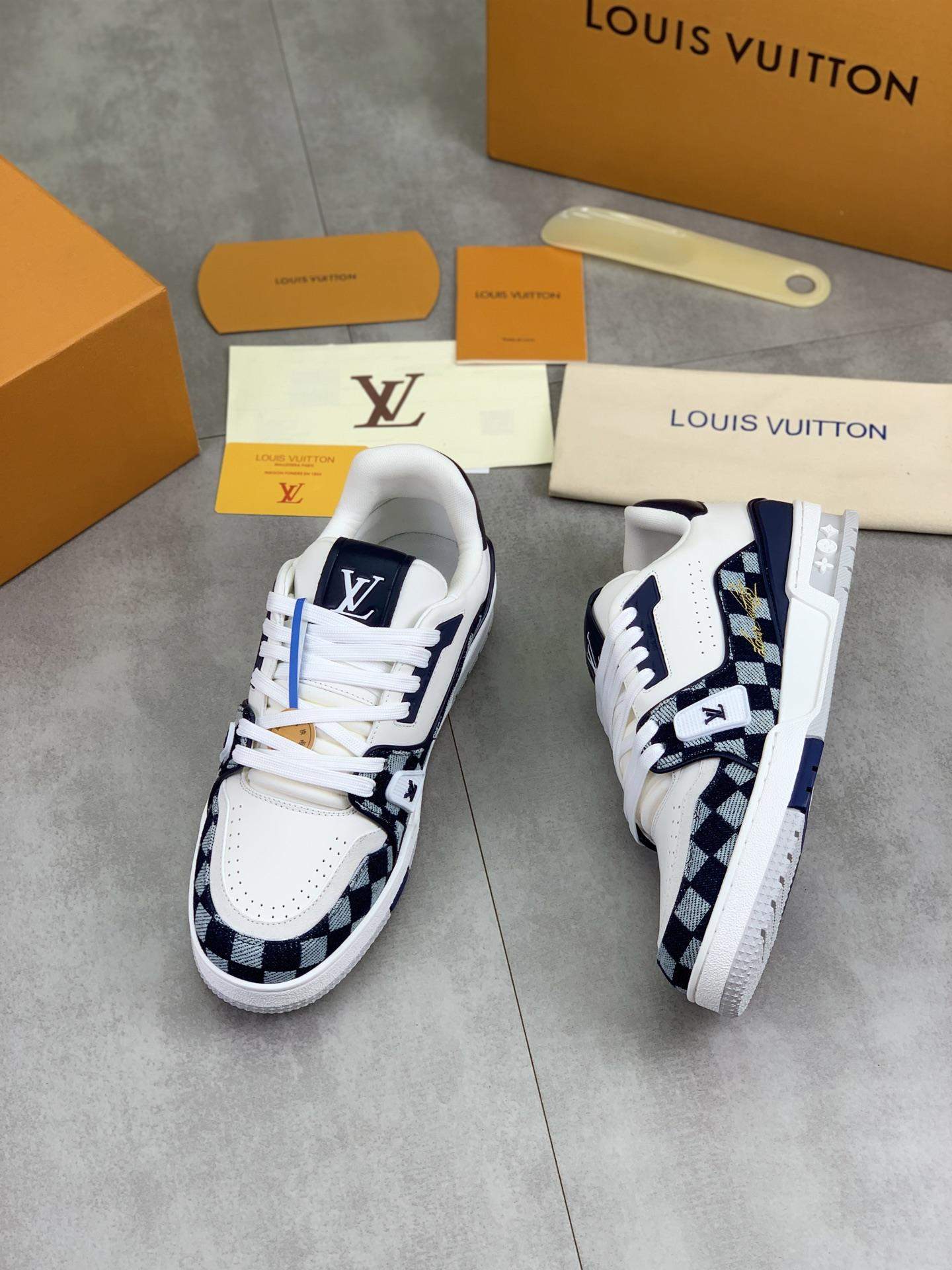 Premium Lux Louis Vuitton LV Trainer Replica Sneaker - Image 3
