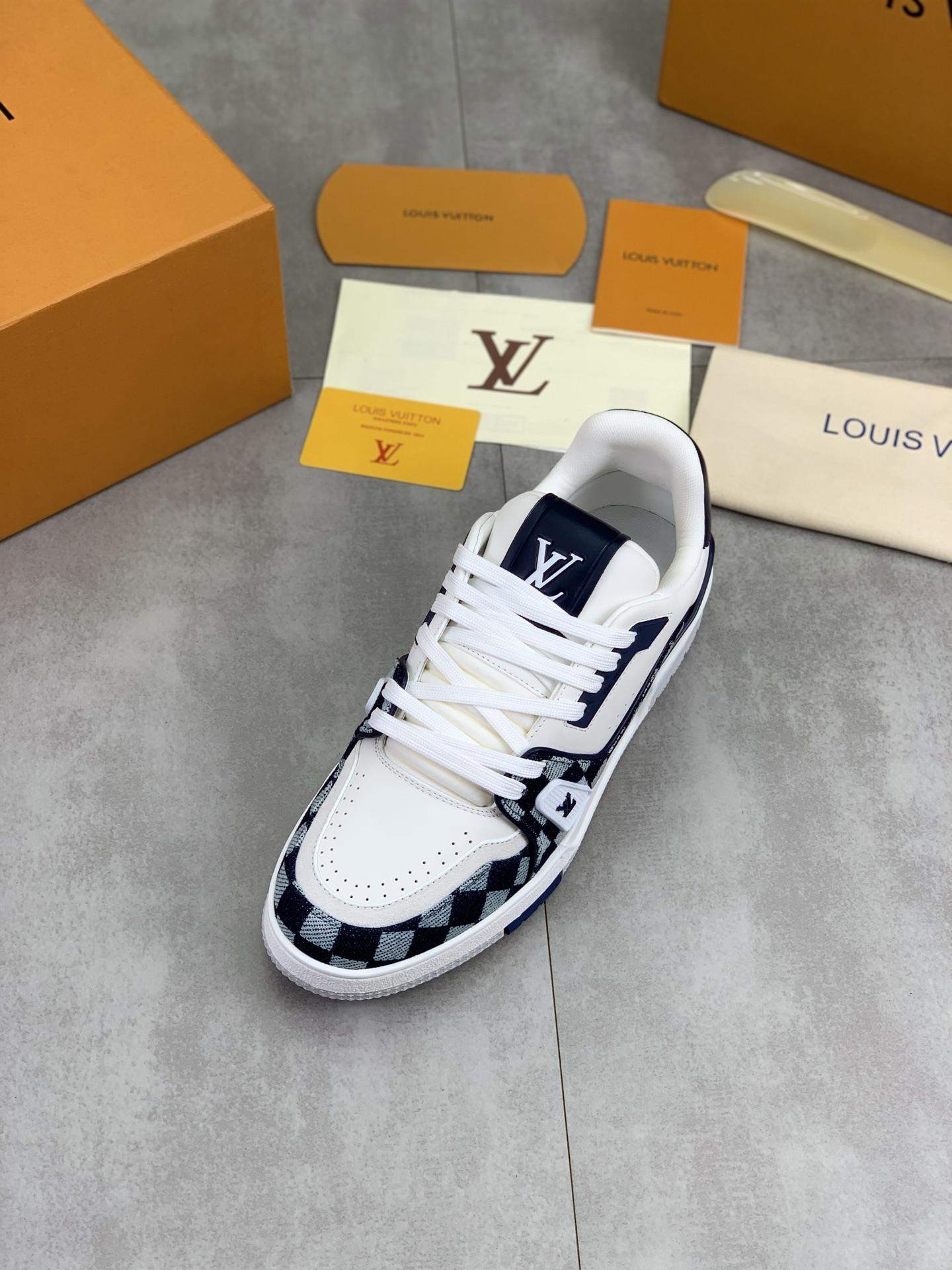 Premium Lux Louis Vuitton LV Trainer Replica Sneaker - Image 6