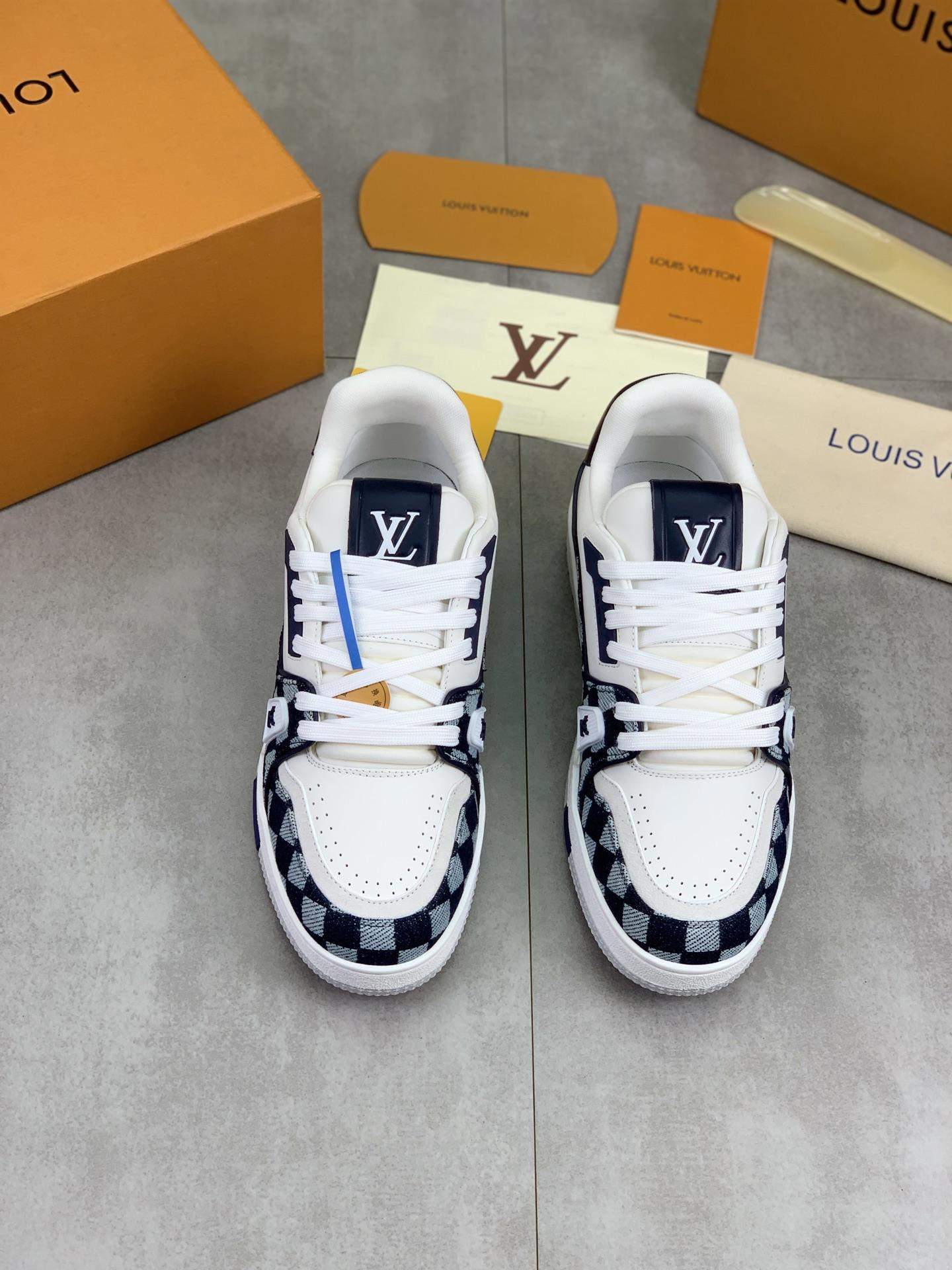 Premium Lux Louis Vuitton LV Trainer Replica Sneaker - Image 2
