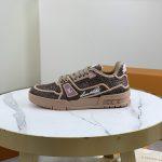 Exact Copy Louis Vuitton LV Trainer Replica Sneaker - Brown