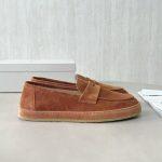 Deluxe Brunello Cucinelli Washed Suede Replica Loafer Sneakers
