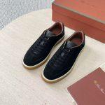 Luxury Replica Loro Piana Tennis Walk Sneaker - Black