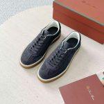 Luxury Replica Loro Piana Tennis Walk Sneaker - Dark Gray