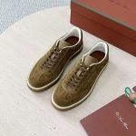 Luxury Replica Loro Piana Tennis Walk Sneaker - Brown