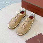 Luxury Replica Loro Piana Tennis Walk Sneaker - Light Brown