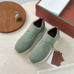 Exclusive Loro Piana 360 LP Flexy Walk Replica Sneaker - Light Green