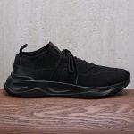 Superior Berluti Shadow Knit And Lagoon Calf Sneaker - Black