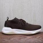 Superior Berluti Shadow Knit And Lagoon Calf Sneaker - Dark Brown