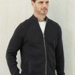 Copy Brunello Cucinelli Malfilé Cotton English Rib Cardigan With Raglan Sleeves And Zipper - Dark Gray