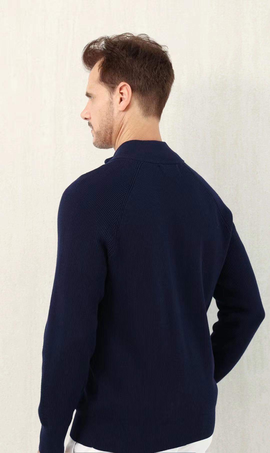 Copy Brunello Cucinelli Malfilé Cotton English Rib Cardigan With Raglan Sleeves And Zipper - Image 6