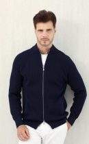 Copy Brunello Cucinelli Malfilé Cotton English Rib Cardigan With Raglan Sleeves And Zipper