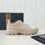Finest Ermenegildo Zegna Leather And Suede Triple Stitch Monte Sneakers - Beige