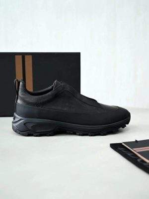Copy Ermenegildo Zegna Leather Triple Stitch Monte Sneakers