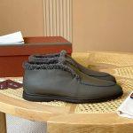 Top Grade Loro Piana Open Walk Replica Ankle Boot - Gray