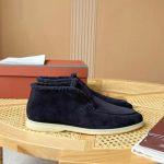 Deluxe Loro Piana Open Walk Replica Ankle Boot - Dark Gray