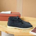 Deluxe Loro Piana Open Walk Replica Ankle Boot - Gray