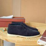 Copy Loro Piana Open Walk Replica Ankle Boot - Dark Gray