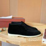 Copy Loro Piana Open Walk Replica Ankle Boot - Black