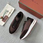 Luxury Replica Loro Piana Week End Walk Sneaker - Dark Brown
